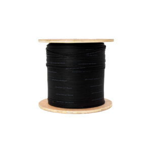 Fibra Drop 2 Hilos con mensajero de acero tipo guaya (7x0,3mm)
